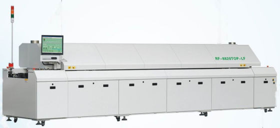 SMT Сборочная линия Бессвинцовая печь оплавления припоем Оборудование для оплавления припоем печатных плат 8/10/12 зон Горячего воздуха печь оплавления